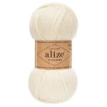 Пряжа Alize (Ализе) Wooltime / уп.5 мот. по 100 г, 200 м, 01 кремовый