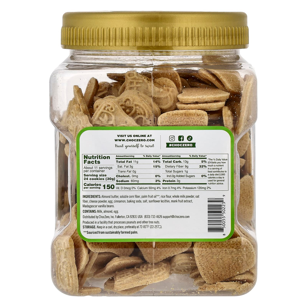 ChocZero, Animal крекеры, корица, 340 г (12 унций)