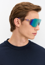 Спортивные очки HILX Savage (L) Shiny Crystal Grey Purple / Purple Lens