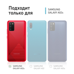 Чехол ROSCO для Samsung Galaxy A02s оптом (арт. SS-A02S-TPU-TRANSPARENT)