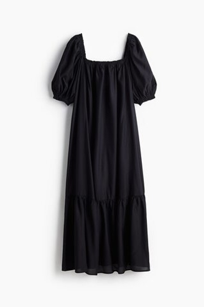 Платье макси с квадратным вырезом - H&M