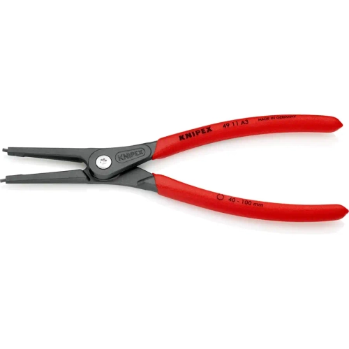 Прецизионные щипцы для стопорных колец черненая 225 мм Knipex 49 11 A3