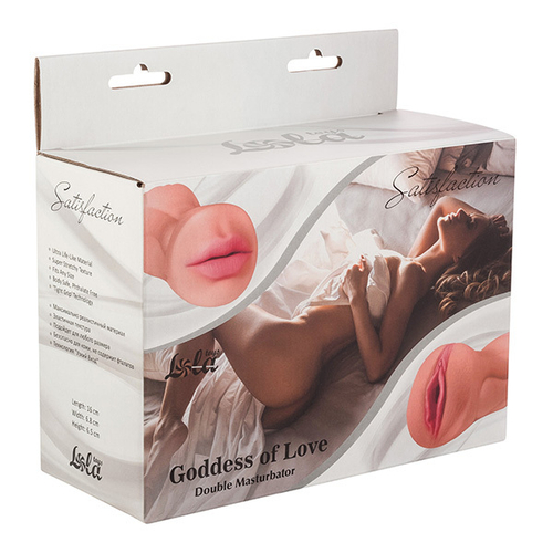 Двойной мастурбатор 16см Lola Games Satisfaction Goddess of Love 2101-04Lola