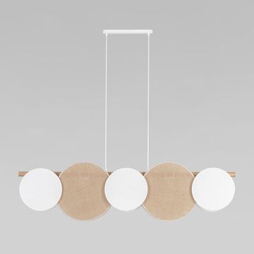 Подвесной светильник с тканевым рассеивателем 5*Е27 4815 коричневый Pulse TK Lighting