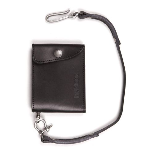 Купить Кошелек  Helstons Mini Wallet Cuir + Lacet / Черный