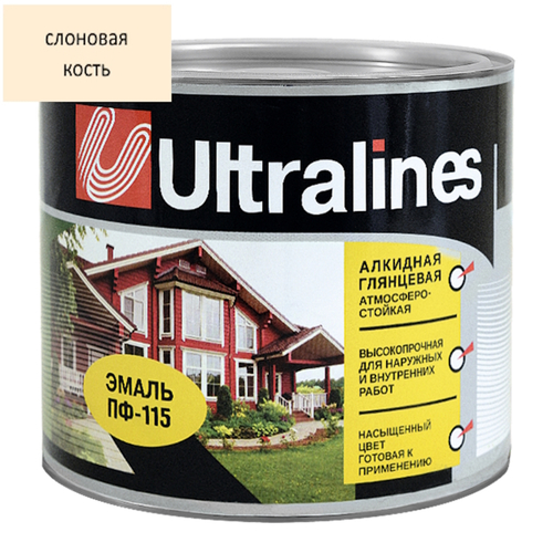 Эмаль ПФ-115 РАДУГА Ultra Lines  слоновая кость 5,5кг
