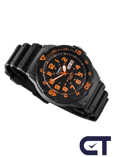 CASIO MRW-200H-4B — спортивные аналоговые часы с вращающимся безелем