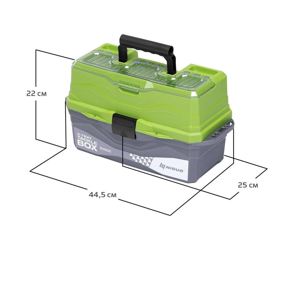 Ящик для снастей Tackle Box трехполочный (N-TB-3-Т)