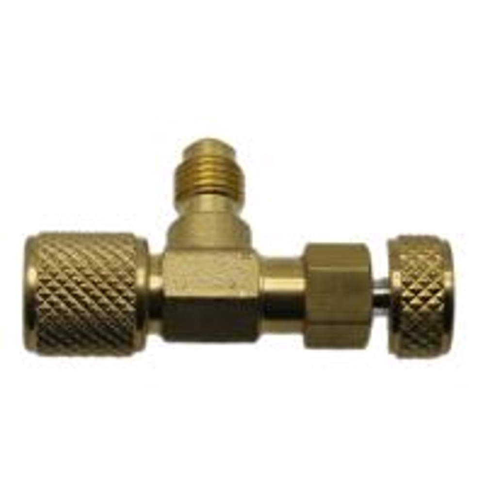 Вентиль VALUE VVO-1 с нажимом на ниппель, гайка 1/4" SAE x штуцер 1/4" SAE