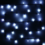 Гирлянда для дома «Кристаллы» 9,5 м 100 ламп LED черный пров., 8 реж.,IP-40, Белый (возможность соединения)