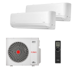 Мультисплит система на 2 комнаты Funai RAM-I-DA25HP.W01/S x 2 / RAM-I-2KG40HP.01/U