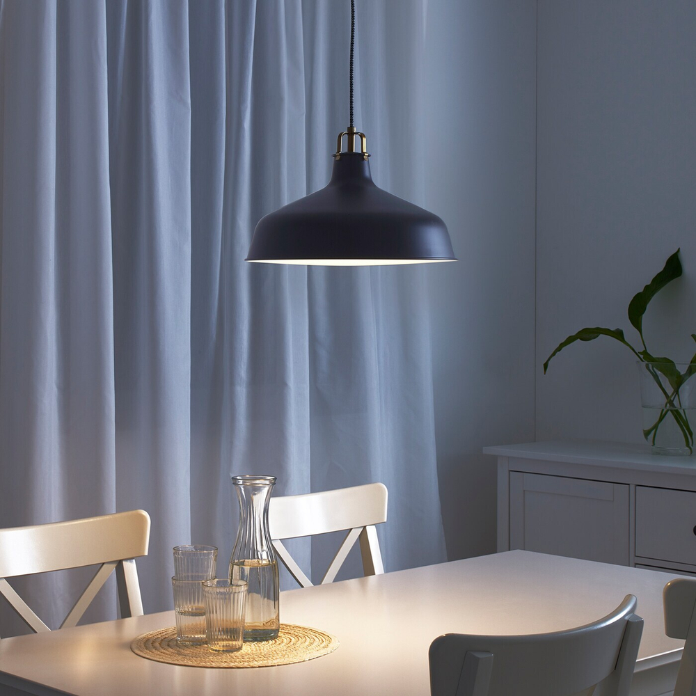 IKEA RANARP  (ИКЕА РАНАРП)  -  Подвесной светильник, черный, 38 см