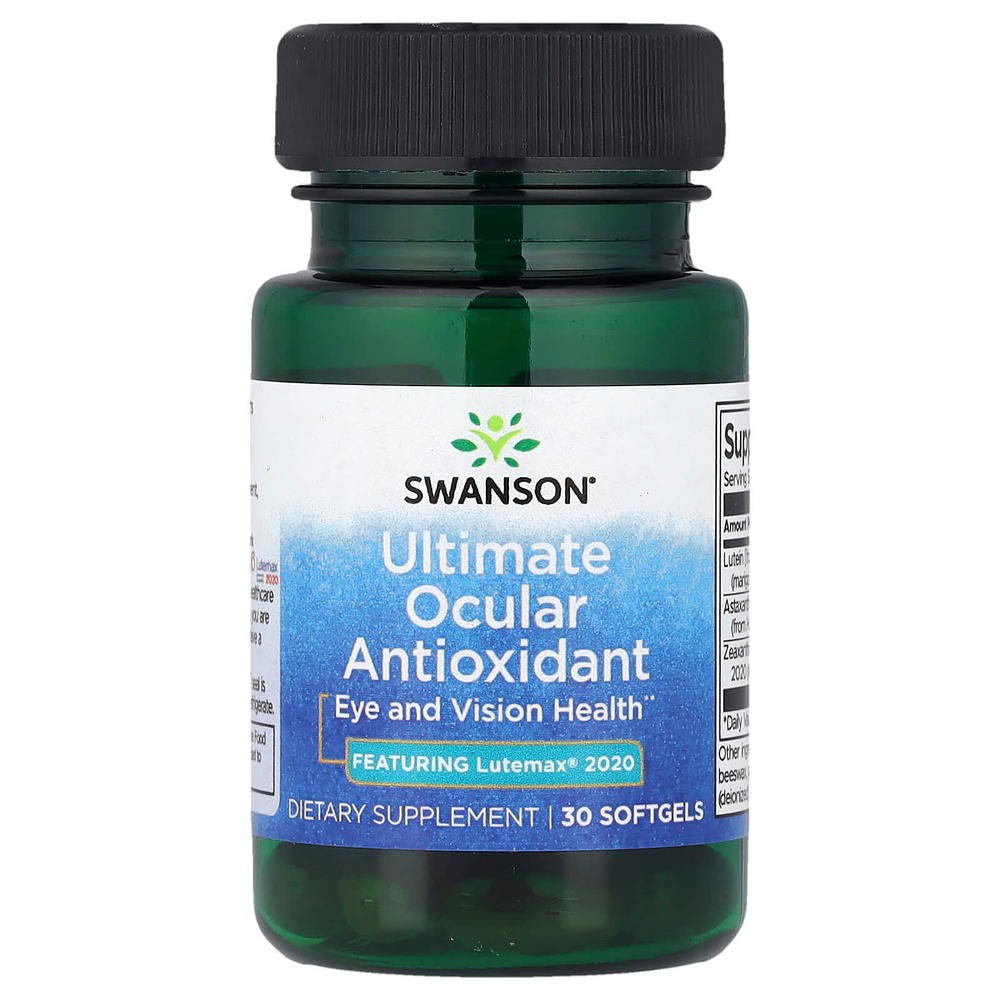 Swanson Vitamins, Высочайший антиоксидант для глаз, 30 мягких таблеток