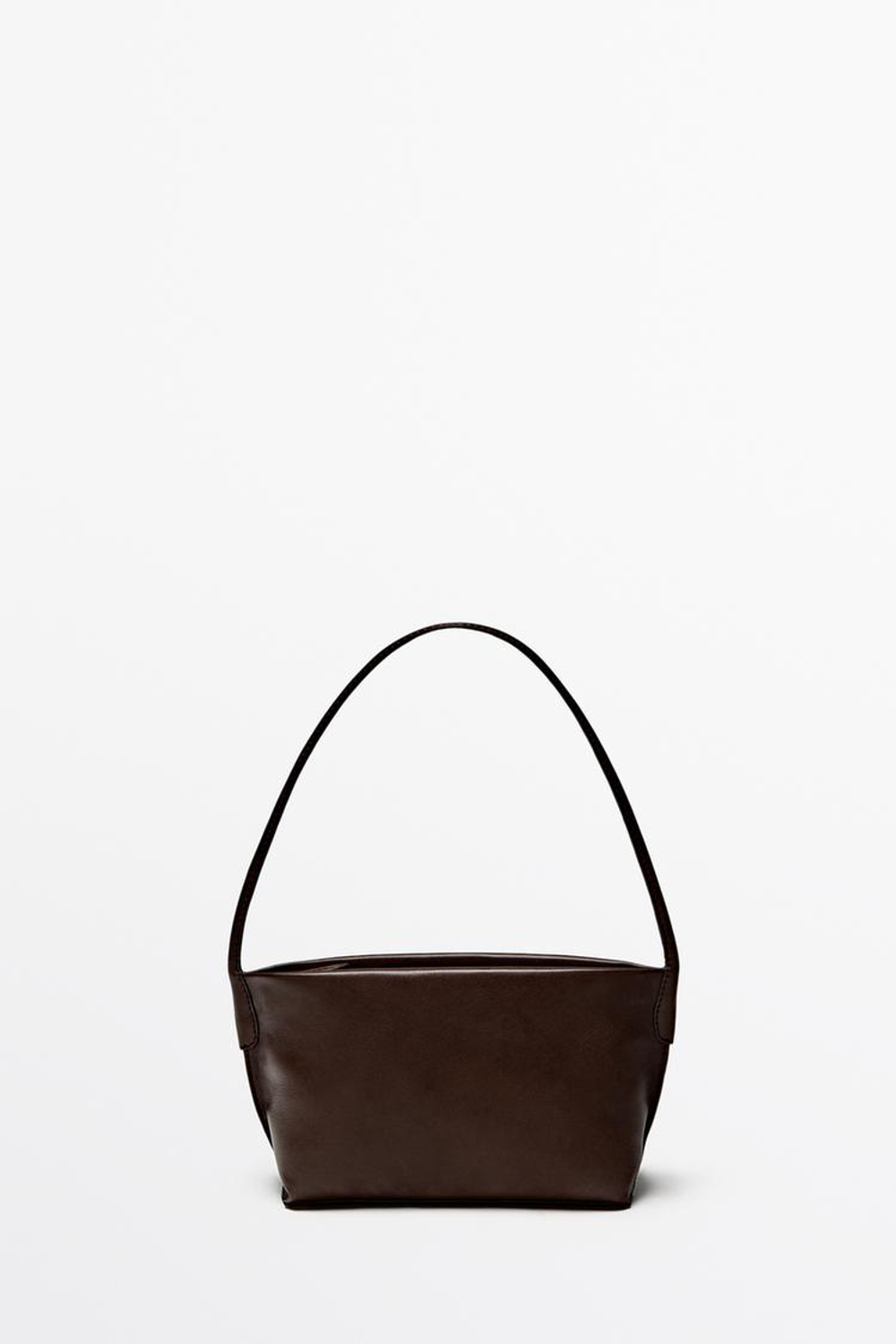 Massimo Dutti Сумка через плечо из кожи наппа, цвет кожи
