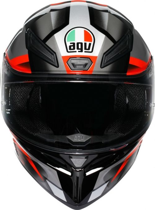 Купить Мотошлем Интеграл AGV K1s Fastlap / Черно-красный