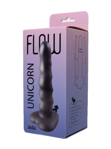 Нереалистичный дилдо Unicorn Black Lola Games