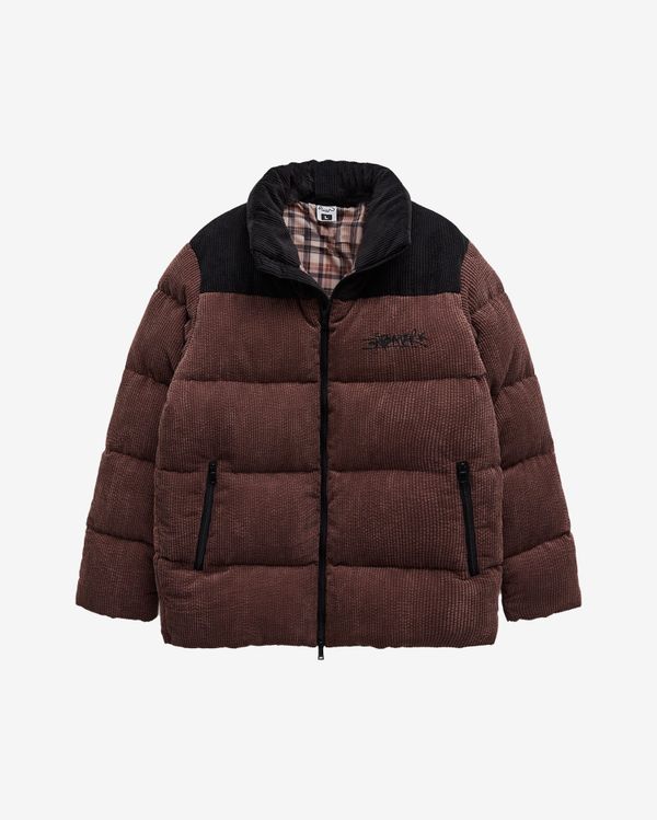 Пуховик AW24 Downjacket Velvet Combo Brown - фото 1
