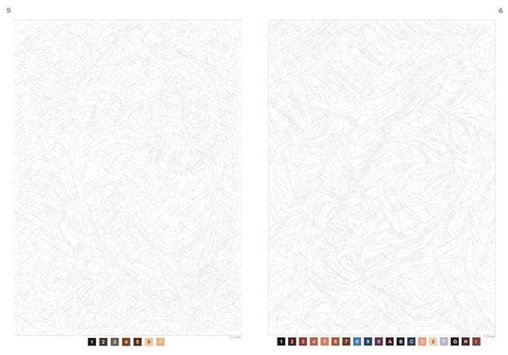 Раскраска по номерам Coloriages mysteres Disney - Best of Bestiaire - Король лев, 128стр.