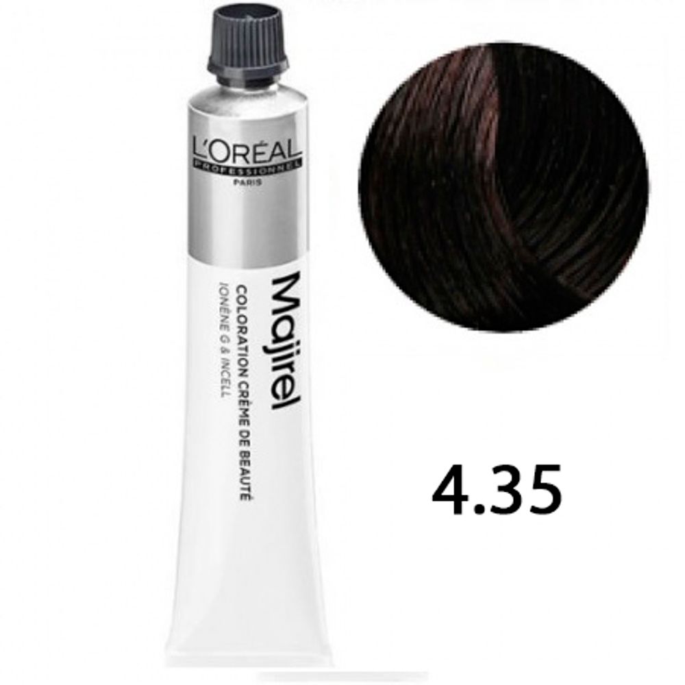 L'Oreal Professionnel Majirel 4.35 шатен золотистый красное 50мл