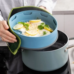 GreenPan Крышка-пароварка 24 см синяя EAN 4894871011298