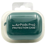 Силиконовый чехол для AirPods Pro 2 c карабином ярко-зеленый