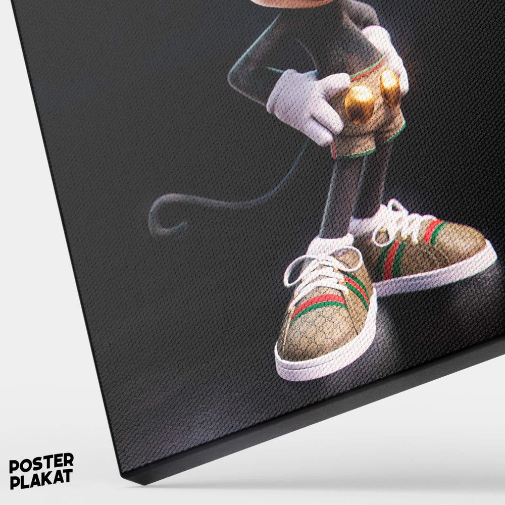 Картина для интерьера Микки Маус / Mickey Mouse на холсте, персонаж Дисней, холст с печатью на подрамнике, на стену, Постер Плакат