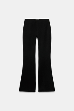 ZARA БРЮКИ FLARE, ЧЕРНЫЙ
