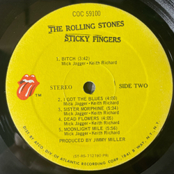 Винтажная виниловая пластинка LP The Rolling Stones Sticky Fingers (США 1971)