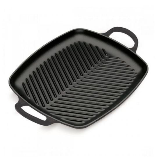 Чугунная сковорода-гриль Le Creuset, 30x27 см, Черная