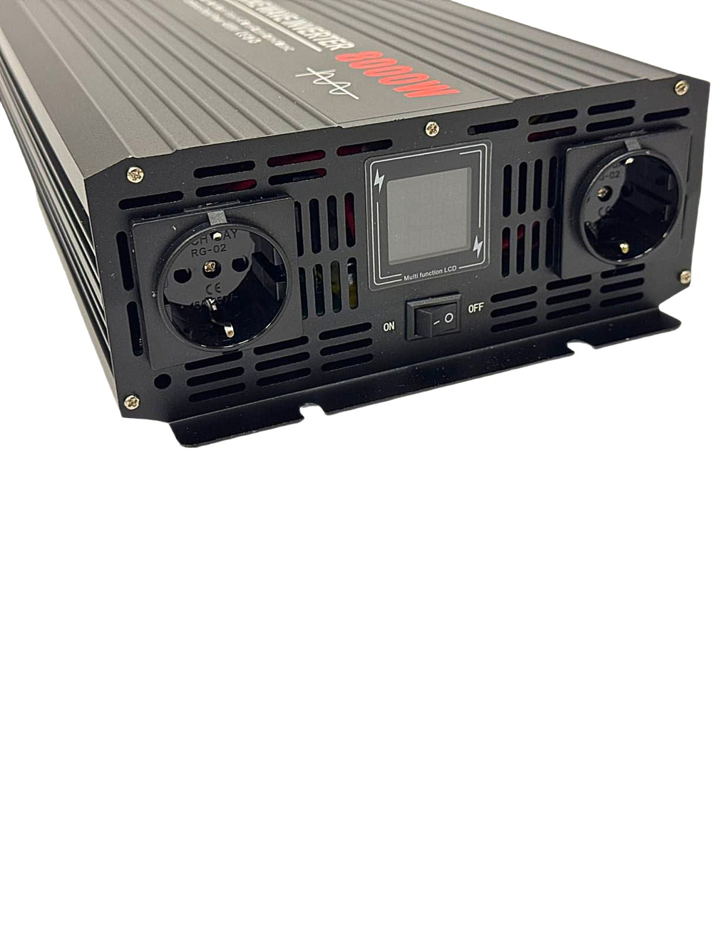 Инвертор 24V-220V 8000W Moexsiac черно-красный