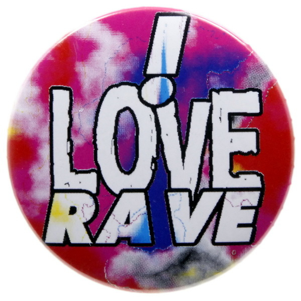 Значок I love Rave
