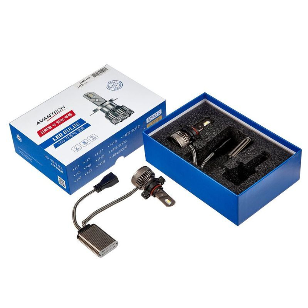 Лампа светодиодная LED Avantech PS19W 12V 45W, 6500К 4500lm (комплект 2 шт.) ALB1645W