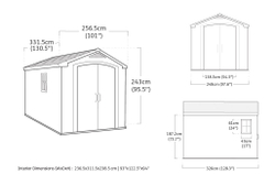 Пластиковый хозблок Keter Factor 8x11