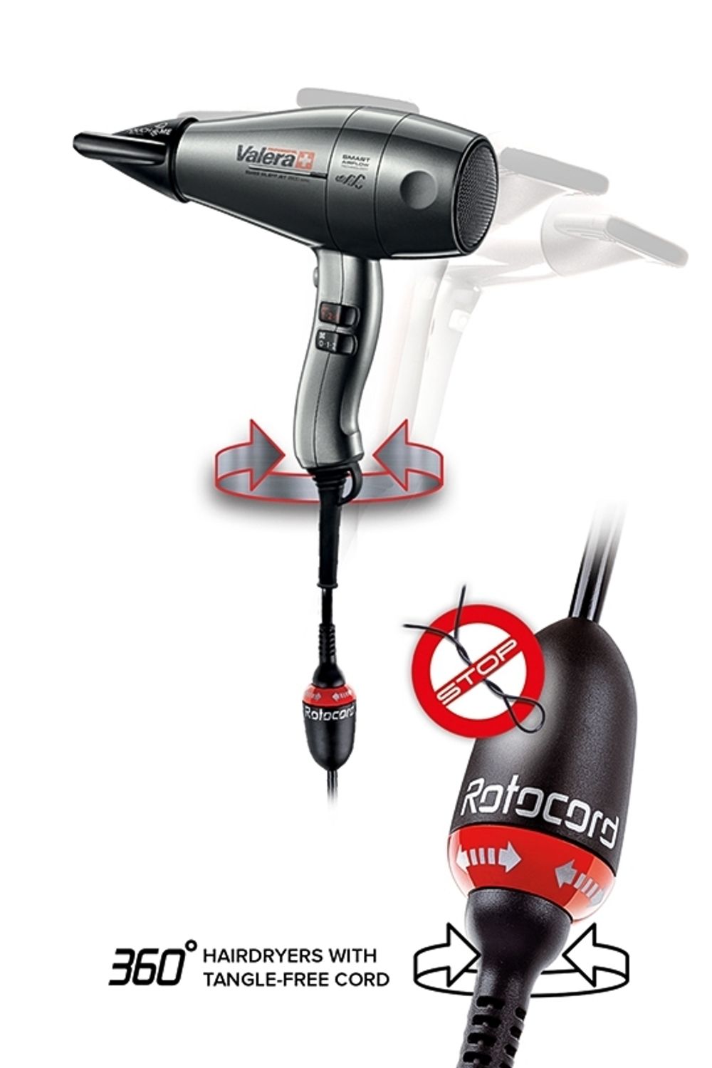 Фен Valera Professional Swiss Silent Jet 8600 Ionic Rotocord (SXJ 8600 D RC) - 6