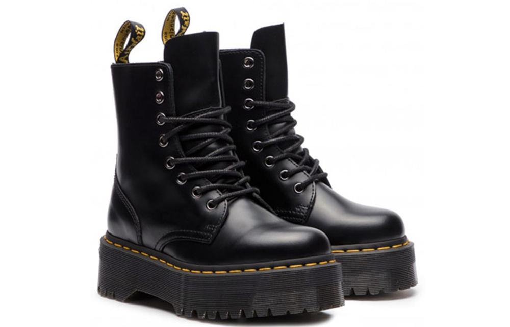 Jadon Dr.Martens Smooth Leather Platform Boot "Black" Women"s