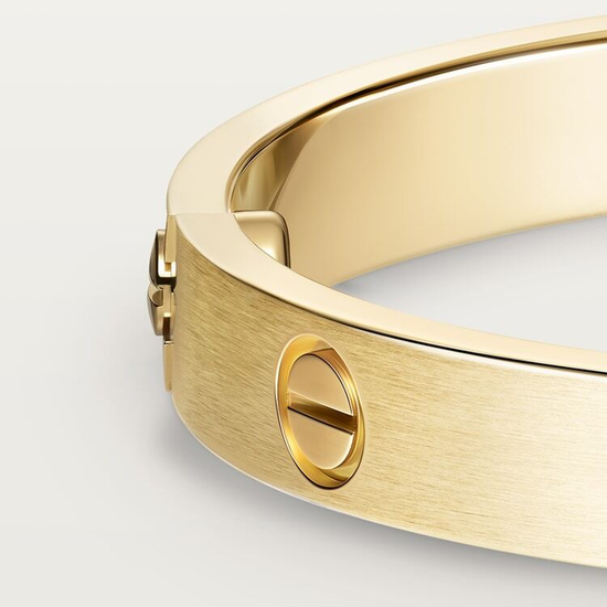Cartier LOVE bracelet, classic model in yellow brushed gold