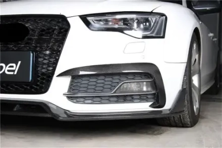 Карбоновые канарды переднего бампера для AUDI A5 S LINE & S5 2012-2016 B8.5 Ауди обвес