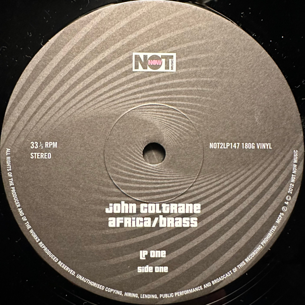 John Coltrane ‎– Africa/Brass 2LP (Европа 2012г.)