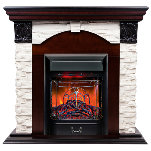 Каминокомплект Real Flame Dublin Lux AO с очагом Majestic Lux Black RC