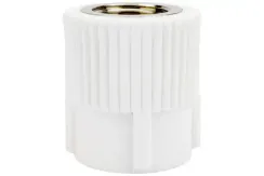 Муфта TEBO сварка ВР 25*1/2" белая 35153