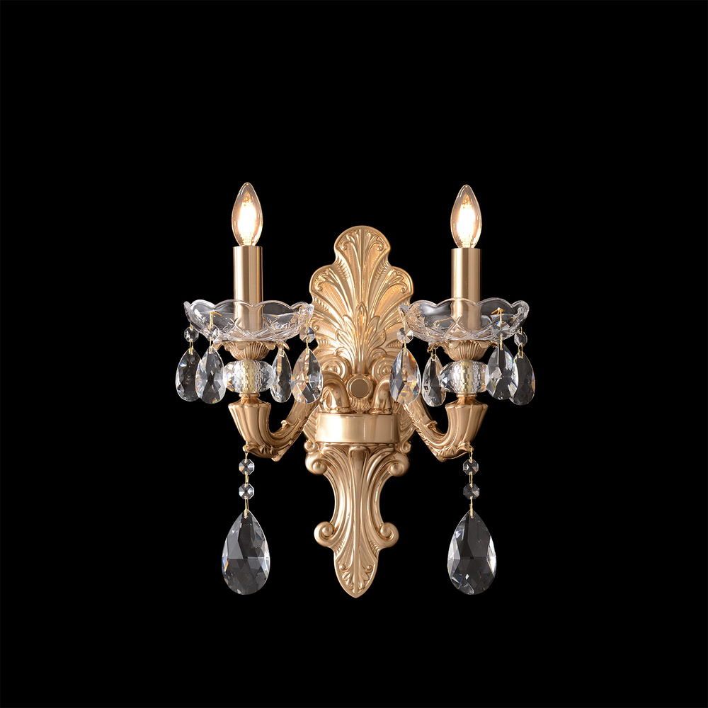 Настенный светильник Crystal Lux ELIZABETH AP2 BRASS