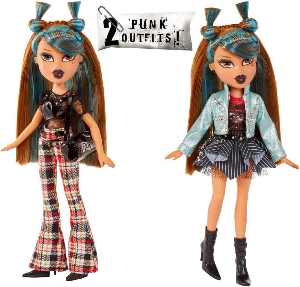 Кукла Братц Ясмин Pretty ‘N’ Punk с 2 нарядами и чемоданом.