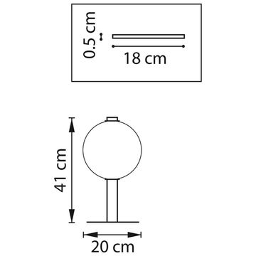 Настольная лампа 8W 3000K 805916 кофейный/белый Colore Lightstar
