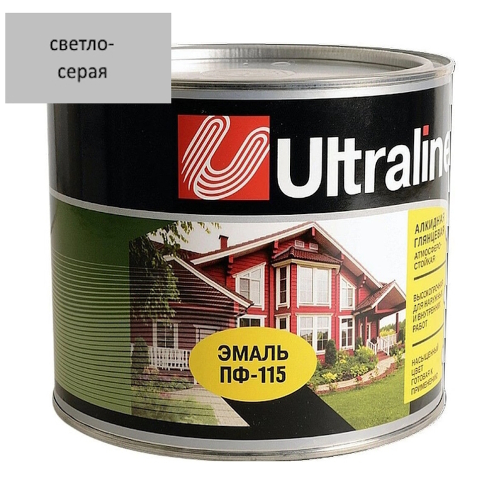 Эмаль ПФ-115 РАДУГА Ultra Lines  св-серая   5,5кг
