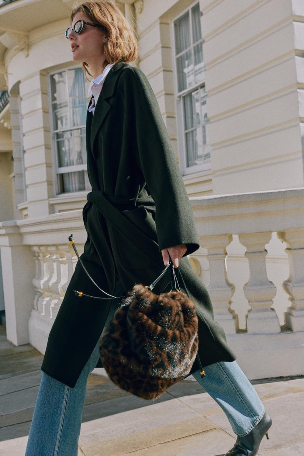 ZARA ФАКТУРНАЯ СУМКА НА ПЛЕЧО С ПРИНТОМ, РАЗНОЦВЕТНЫЙ