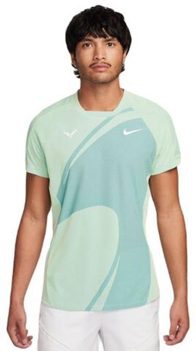 Мужская теннисная футболка Nike Dri-Fit Rafa Tennis Top - light photo blue/white