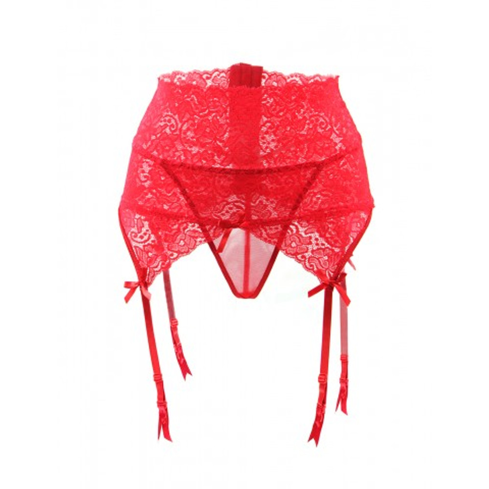 Пояс для чулок на высокой посадке Red Sexy Lace, 2XL