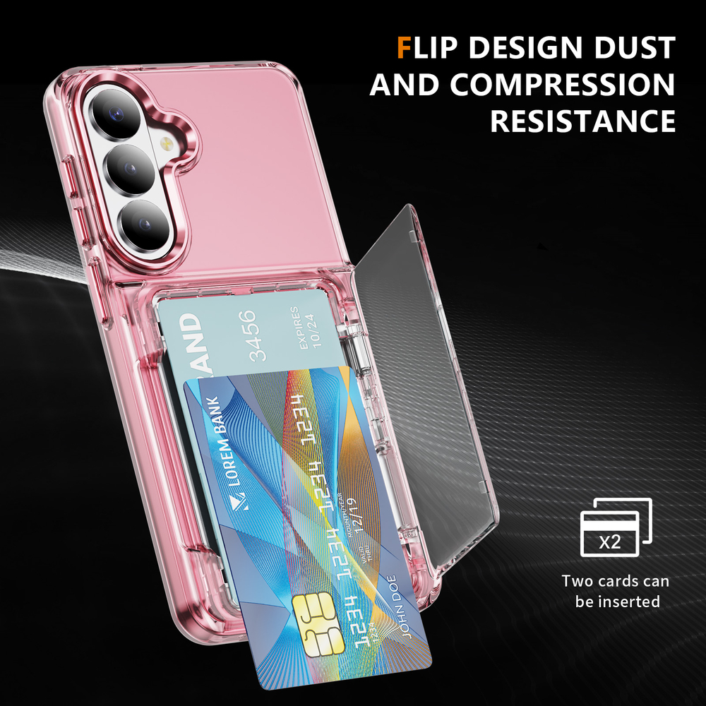 Прозрачный чехол Lumen Case с подставкой 2‑в‑1 и отделением для карт: Samsung Galaxy S26+