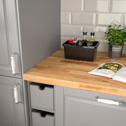 IKEA UPPSNOFSAD  (ИКЕА УППСНОФСАД)  -  Контейнер - чёрный 25x17x12 см/3.5 л