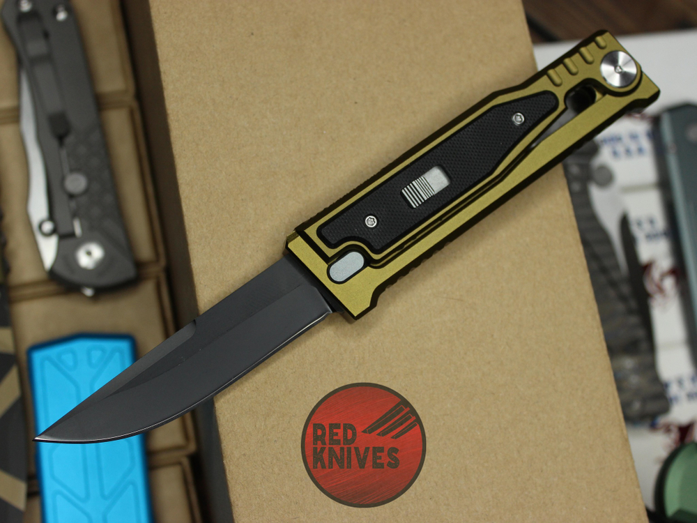 Нож Reate BRONZE Exo S/E V.2025 - бронзовое анодирование, черный клинок